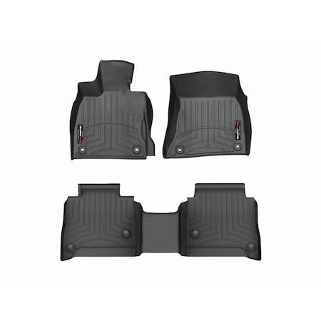 Weathertech Black, Front and Rear Floorliners 4415041-4414552