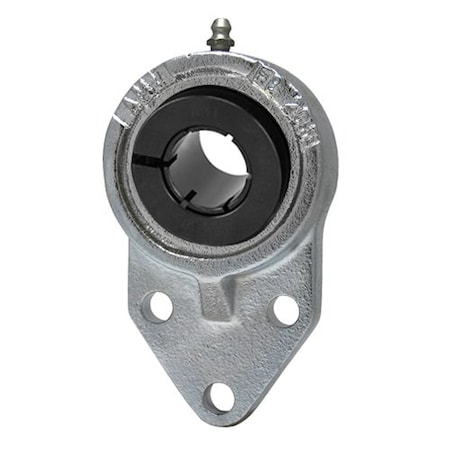 Ami Bearings SINGLE ROW BALL BEARING - 20MM WIDE ACCU-LOC NICKEL 3-BOLT FLANGE BRACKET UEFB204NP