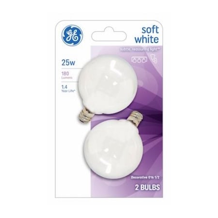 Current Ge2Pk25W Wht Globe Bulb 44412