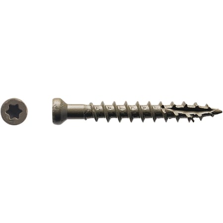 Big Timber No, 7 x 1-1/4'' Star Drive Bronze Finish Screw, 1 Lb. 1FS7114