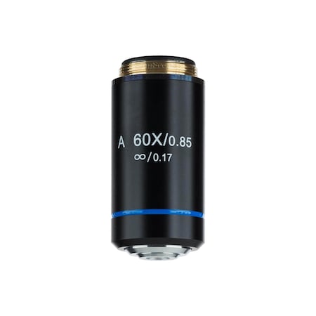 Amscope 60X Infinity Achromatic Microscope Objective with Black Finish A60X-INF-B