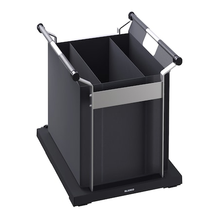 Blanco Under Sink Storage, Nylon, Black, 13.4 in W, 15.5 in H, 16.33 in L 527670