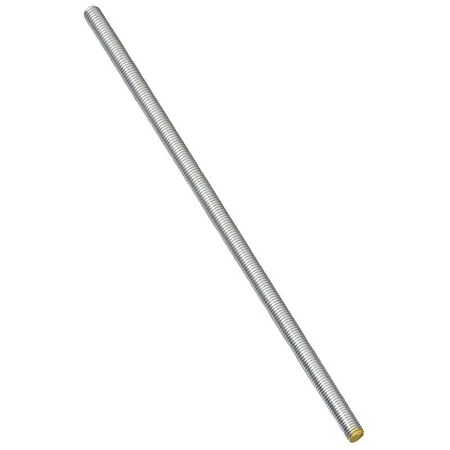 Stanley Threaded Rod, 3816 Thread, 72 in L, A Grade, Steel, Zinc, UNC Thread N179-606
