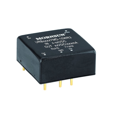 Mornsun DC/DC Regulated Power Supply Module, 1 Output, 9.984W, Hybrid URB2424YMD-10WR3