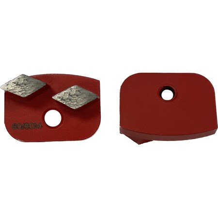Vantage Product Diamond Grinding Disc for NewGrind Grinders, 2 Swirl Segment, 60/80 Grit, Medium Bond M-NG-2S6080-M
