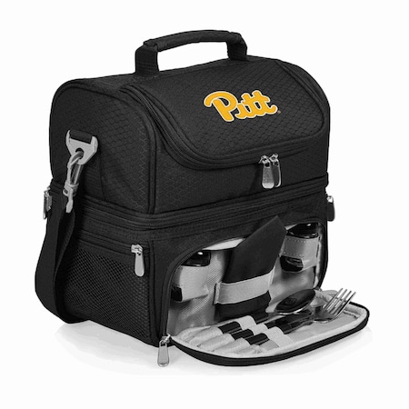 Picnic Time Family Of Brands NCAA Pittsburgh Panthers Pranzo Lunch Bag - Insulated Lunch Box with Picnic Set 512-80-175-504-0