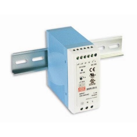 Meanwell Mean Well - Industrial AC/DC Din Rail Power Supply Single Output 12V 3.33A 40W MDR-40-12