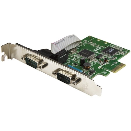 Startech.Com Serial Card - 2-Port PCIe - 16C1050 UART PEX2S1050