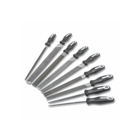 Crescent/Nicholson 9-Pc Maintenance File Sets with Ergonomic Handles, 6 in, 8 in, 10 in, 12 in, American Pattern 183-22030HNNN
