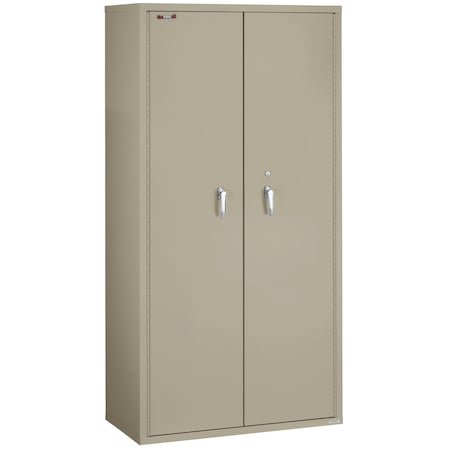 Fireking Storage Cabinet, 1 Hr Fire, 72" H, end tab inserts Pewter CF7236-MDPE