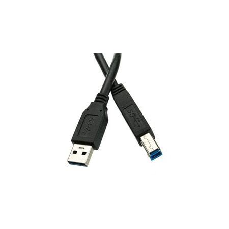 Cable Wholesale USB 3.0 Cable, Black, Type A Male to B Male, 6 foot 10U3-02206BK
