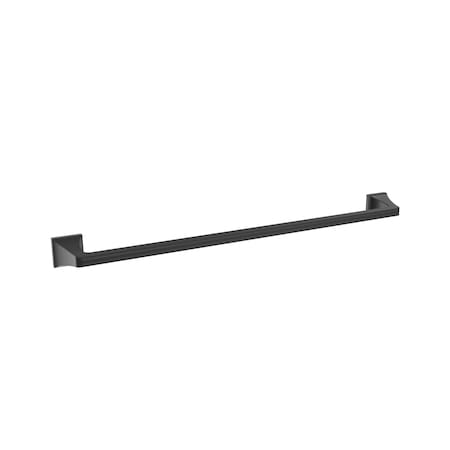 Amerock Mulholland Matte Black Traditional 24 in 610 mm Towel Bar BH36024MB