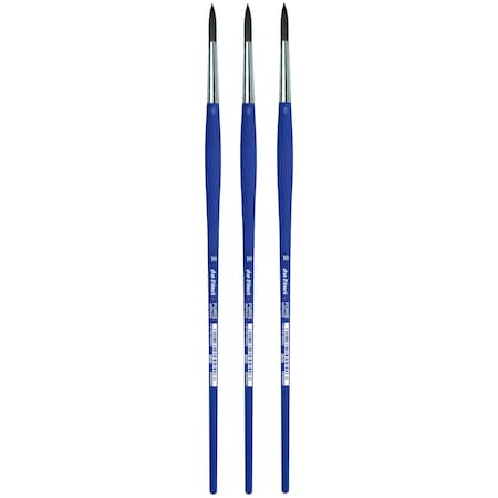 Da Vinci FORTE-Acrylics Student Brush, Synthetic, Acrylic & Oil, Round, Series 8630, Size 10, 3PK VA-8630_10