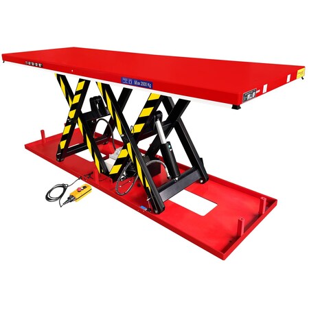 Pake Handling Tools Electric Hydraulic Tandem Lifting Table, 4,400 lb. Capacity, 98 1/2in x 32 1/4in PAKHW2000D