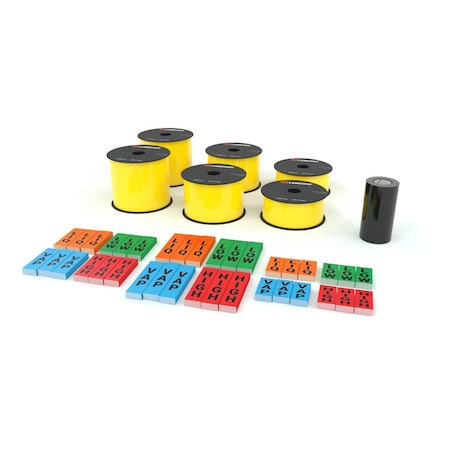 Labeltac LabelTac 4 Pro and Pro X, Yellow Ammonia Pipe Marking Supply Bundle SUP-AMM-Y-LT4P