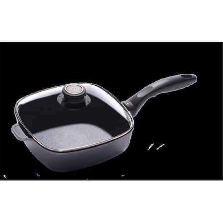 Swiss Diamond 8 x 8 in. Induction Nonstick Square Saute Pan with Lid - 2.1 qt. 6620ic