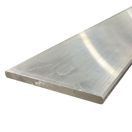 Online Metal Supply 3/8 in x 1-1/2 in x 6 in, 6101-T61 Aluminum Flat Bar, Round Edge 6101RET0.375W1.5L6.1