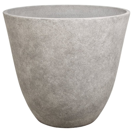 Landscapers Select Planter, 22 in Dia, 20 in H, Round, Resin, Monzonite, Monzonite PT-S044-A