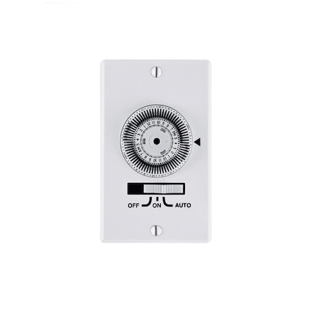 Cuaderno 120V Indoor 24 Hour Mechanical Timer, White CU3300792