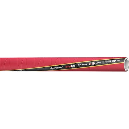 Continental 3/4" X 25' RED DRINKLINE EPDM BULK DNK075-25