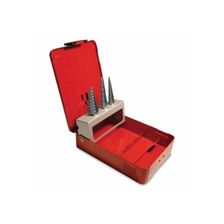 Cle-Line 1874 Bright Step Specialty Drill Set, 3/16 in to 3/4 in Multi-stepped Bits, 118 Degrees Point Angle 890-C20325