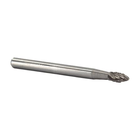 Drill America 1/8"x1/4" SH41 Flame Carbide Burr 1/8" Shank DULSH41