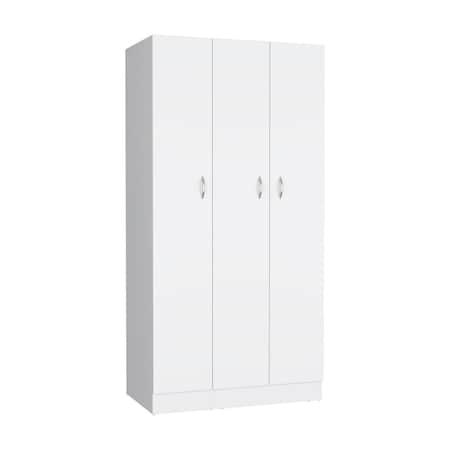 Homeroots 35" White Two Drawer Combo Dresser 534926