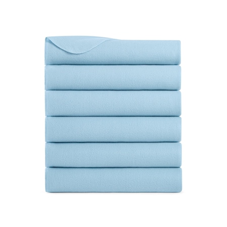 Arkwright Home Cozy Soft Polar Fleece Throw 50x60 Blue - Case of 24, 24PK FLC-PLR-5060-6PK-LB