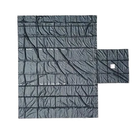 Mytee Products 24ft x 20ft Flatbed Truck 14 Oz Superlight Lumber Tarp w/8 FT Drop - Black SLLT3PCE-20