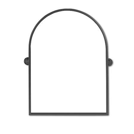 Homeroots 36" Black Arch Metal Framed Standing Mirror 565105