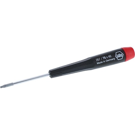 Wiha Torx Screwdriver with Precision Handle, T6 x 40mm 96706