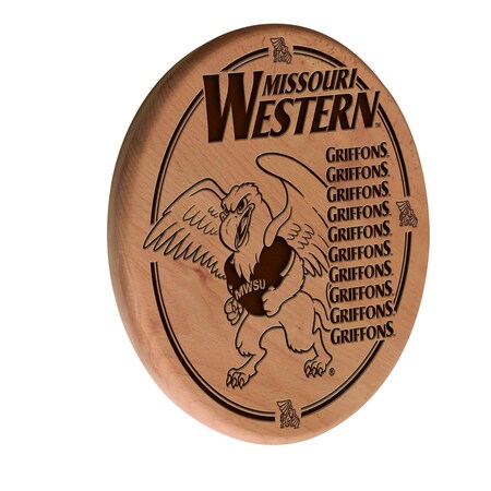 Holland Bar Stool Co Missouri Western State University 13" Laser Engraved Solid Wood Sign WSgnLNatMOWSt
