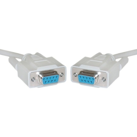 Cable Wholesale CableWholesale 10D1-20406 Null Modem Cable DB9 Female UL rated 8 Conductor 6 foot 10D1-20406