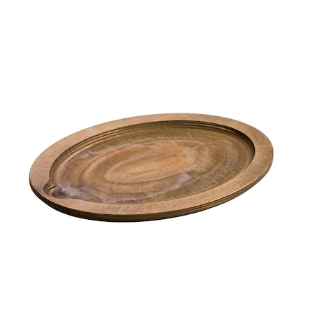 Lodge 13.25 Inch Jumbo Oval Walnut Wood Underliner, 6PK UJOP