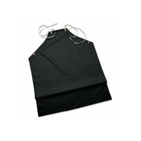 Alphatec Hycar Apron, 35 in x 45 in, Nitrile/Poly-Cotton, Black, 12PK 012-56-512