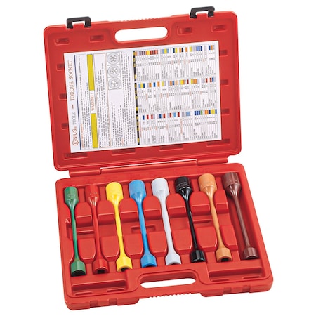 Genius Tools 8 Piece 1/2in Dr. Metric & SAE Car Wheel Torque Socket Set TO-408S