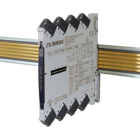 Omega Signal Conditioner: High Accuracy/Pre-Calibrated Temp Ranges Selectable Via Dip-Switches DRSL-RTD