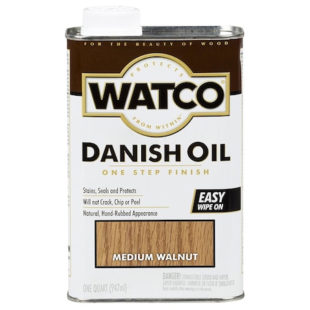 Watco Qt 65941 Medium Walnut Danish Oil Finish A65941