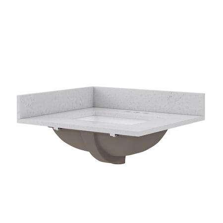Craft And Main Quartz Vanity Top, 25x22 in QZ25224CVR