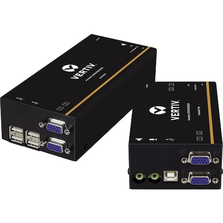 Vertiv Avocent LV3000 | IP KVM Extender | Dual VGA, USB, Audio (LV3020P-001) LV3020P-001