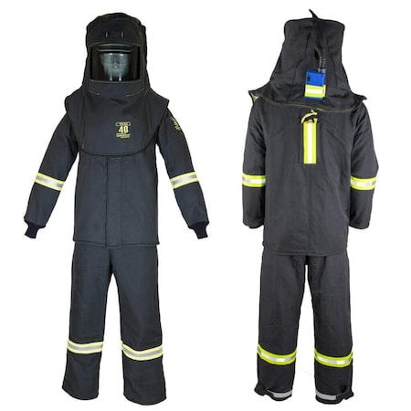 Oberon Arc Flash Clothing Kit, Black, XL TCG4B-ES-XL+HVS
