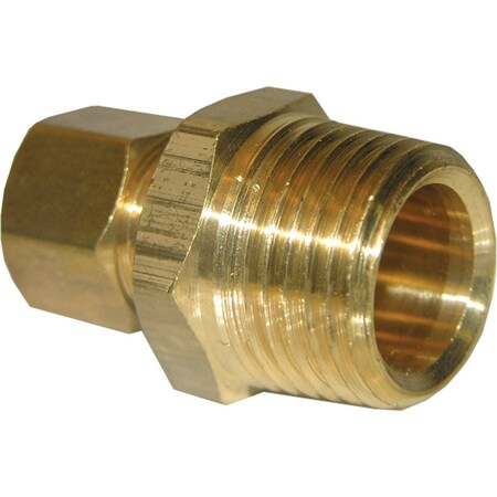 Westlake Pipe & Fittings 5/8'' Cx3/8'' MPT Brass Compression Adapter 17-6857