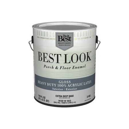 Do It Best Best Look 1 Gal. Extra Deep Base Hvy Dty Acrylic Latex Gloss Porch & Floor Enamel W39W00903-16