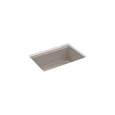 Kohler Billings 27 undermount single-bowl kitchen sink Matte Taupe 33713-CM3