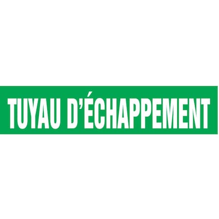 Accuform FRENCH PIPE MARKER TUYAU CRPK310STB