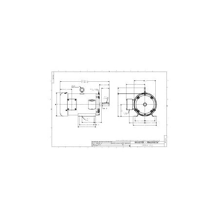 Baldor-Reliance Super-E Motor, 5HP, 1750RPM, 3PH, 60HZ, 184T, 3642M, TEFC, F1 EM3615T-8