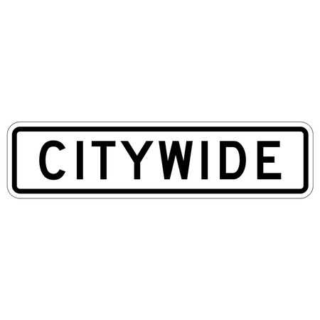 Sign Solutions Usa Traffic Sign, 30 in Width, Aluminum Sign, Horizontal Rectangle DUS10HWT3009R2-5aP