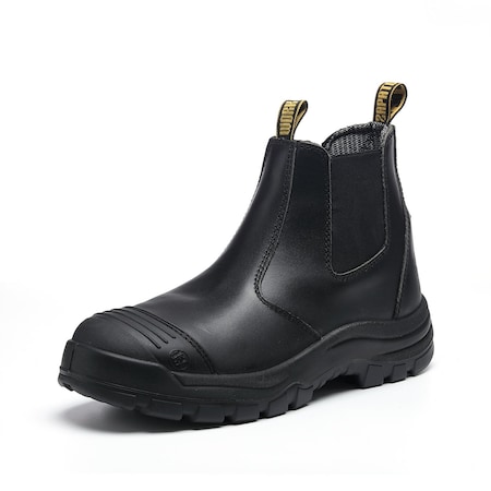 Handpoint Men's Slip-on Work Boots Soft Toe Water Resistant Black, 8 LV802EE-8