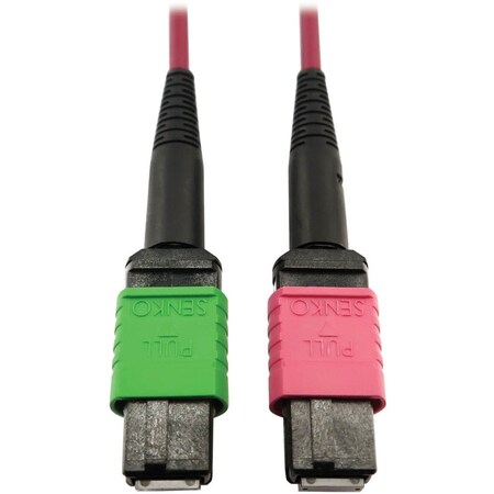 Eaton Tripp Lite Series 400G Multimode 50/125 OM4 Plenum Fiber Optic Cable, 16F MTP/MPO-APC to N846D-05M-16BMG