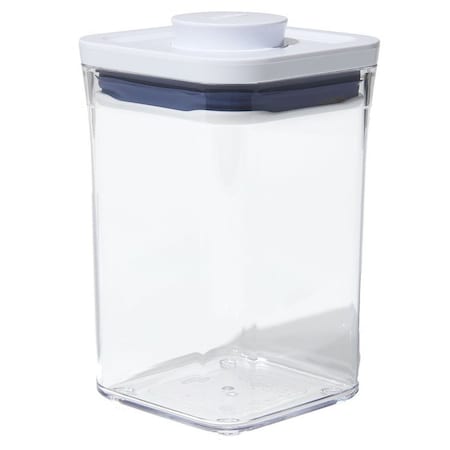 Good Grips POP Food Container, 1.1 qt Capacity, Plastic, Clear, 4.3 in L, 4.3 in W 11234000